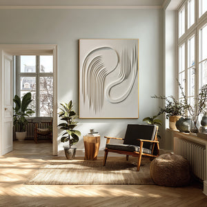 Large Modern Textured Relief Abstract Textured Oil Painting Light Luxury Canvas Art for Home & Gallery Decor