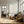 Large Vertical 3D Textured Linear Grid Canvas Wall Art Wabi-Sabi Minimalist Art for Entryway Decor