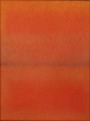 Large Hand Painted Abstract Art – Vibrant Orange Canvas Painting for Contemporary Living Room and Office Decor
