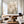 Large Neutral Abstract Painting – Modern Hand Painted Cream and White Flower Art for Stylish Interior Design