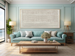 Large Contemporary Relief Textured Canvas Wall Art Light Luxury Neutral Art for Home & Gallery Decor