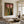 Large Modern Floral Portrait Oil Painting on Canvas Textured Wall Art for Living Room Decor