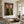 Large Expressive Floral Figure Oil Painting on Canvas Textured Wall Art for Modern Living Room Decor