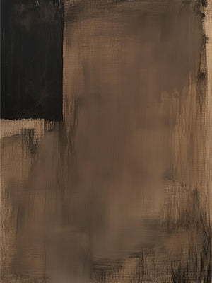 Large Minimalist Abstract Painting – Modern Ink Wash Style Canvas Art Hand Painted for Living Room Decor