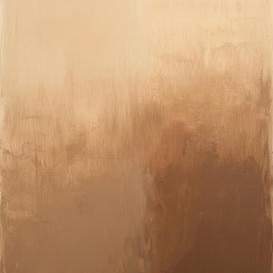 Large Abstract Sunset Painting – Modern Hand Painted Tan and Brown Art for Cozy Living Room