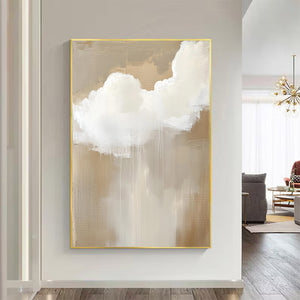 Large Minimalist Sky Abstract Wall Art for Modern Interior #VRA 096