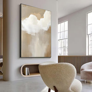 Large Minimalist Sky Abstract Wall Art for Modern Interior #VRA 096