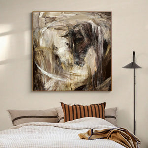 Large Abstract Horse Canvas Wall Art Modern Animal Painting for Living Room Entryway Decor