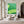 Large Textured Oil Painting – Green Abstract Sport Art with Heavy Impasto Brushstrokes on Canvas