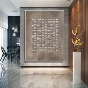 Large Contemporary Textured Pattern Painting #VRA 100