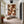 Large Contemporary Patchwork Abstract Canvas Wall Art Terracotta Earth Tone Painting for Home Decor