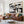 Set of 2 Large Black & White Abstract Textured Canvas Wall Art Modern Minimalist Painting for Living Room Decor