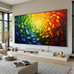 Large 3D Textured Vibrant Radiant Wall Art #VRA 117