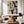 Large Geometric Abstract Oil Painting – Modern Beige and Black Canvas Art Hand Painted for Living Room Decor