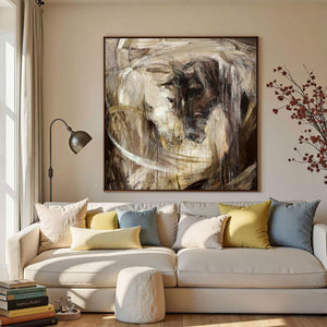 Large Abstract Horse Canvas Wall Art Modern Animal Painting for Living Room Entryway Decor