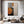 Large Modern Geometric Canvas Wall Art | Minimalist Orange and Grey Abstract Painting for Living Room
