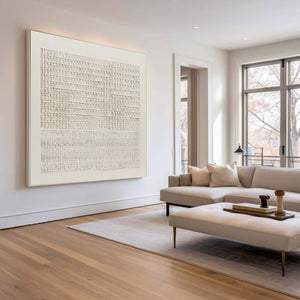 Large Contemporary Textured Oil Painting Hand Painted Canvas Wall Art for Luxury Living Room Decor