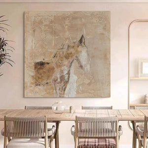 Large Abstract Horse Canvas | VelraArt #AG 186
