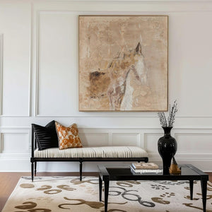 Large Abstract Horse Canvas | VelraArt #AG 186