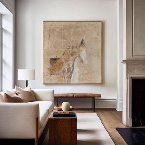 Large Abstract Horse Canvas | VelraArt #AG 186