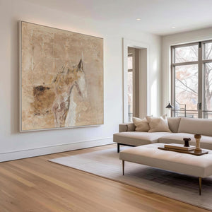 Large Abstract Horse Canvas | VelraArt #AG 186