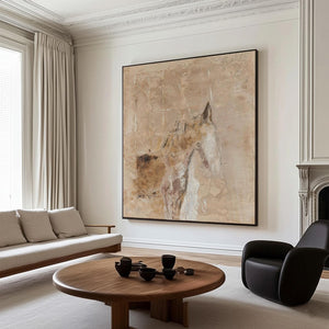 Large Abstract Horse Canvas | VelraArt #AG 186