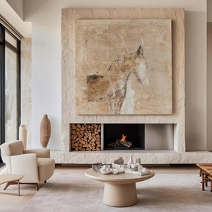 Large Abstract Horse Canvas | VelraArt #AG 186