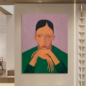 Large Contemplation Art | VelraArt #AG 180