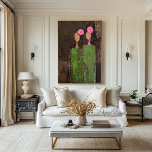 Large Dark Floral Art | VelraArt #AG 183