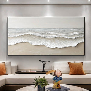 Large Minimalist Seascape Painting | VelraArt #AG 191