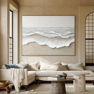 Large Minimalist Seascape Painting | VelraArt #AG 191