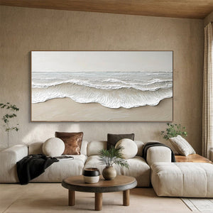 Large Minimalist Seascape Painting | VelraArt #AG 191