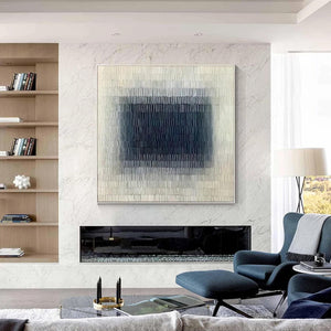 Large Minimalist Stripe Canvas | VelraArt #AG 188