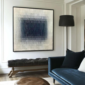 Large Minimalist Stripe Canvas | VelraArt #AG 188