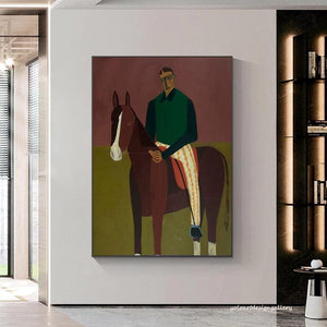 Large Rider Portrait | VelraArt #AG 179