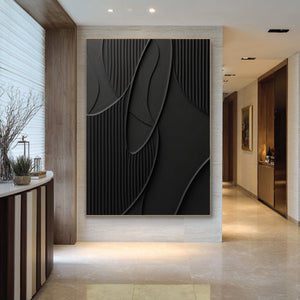 Abstract Modernist Black Art | VelraArt #CZ 026