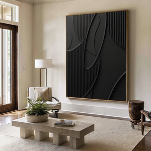 Abstract Modernist Black Art | VelraArt #CZ 026