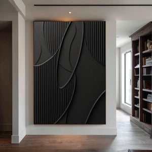 Abstract Modernist Black Art | VelraArt #CZ 026
