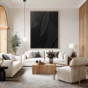 Abstract Modernist Black Art | VelraArt #CZ 026