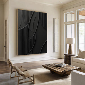 Abstract Modernist Black Art | VelraArt #CZ 026