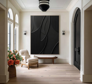 Abstract Modernist Black Art | VelraArt #CZ 026