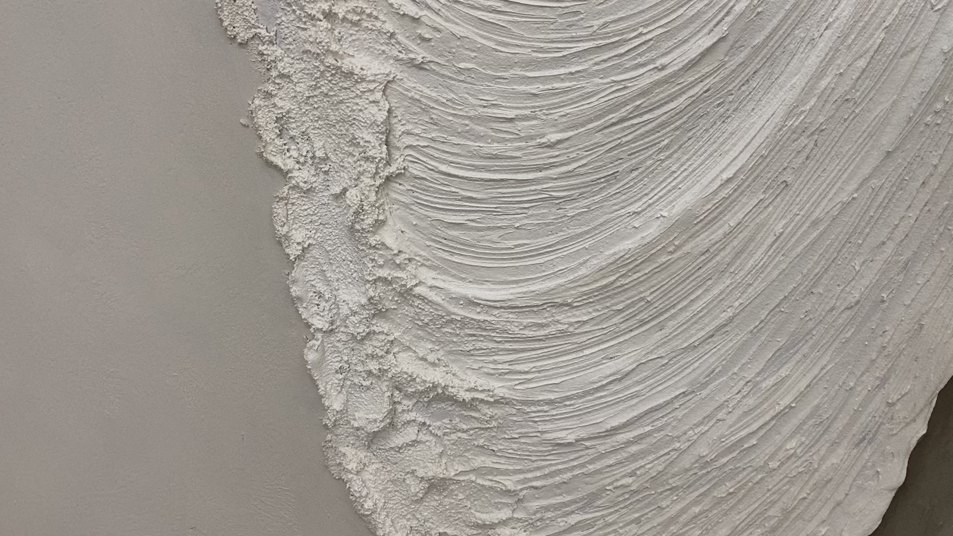 Large 3D Textured Ocean Wave Hand-Painted Oil Painting Minimalist White Canvas Wall Art for Living Room Decor