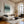 Large Modern Geometric Abstract Canvas Wall Art Textured Green Painting for Interior Decor
