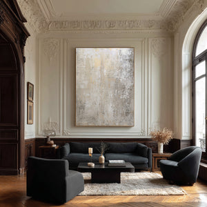 Large Minimalist Neutral Abstract Canvas Wall Art #VRA 179