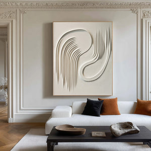 Large Modern Textured Relief Abstract Textured Oil Painting Light Luxury Canvas Art for Home & Gallery Decor