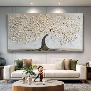 Minimalist White Tree Study | VelraArt #CZ 015