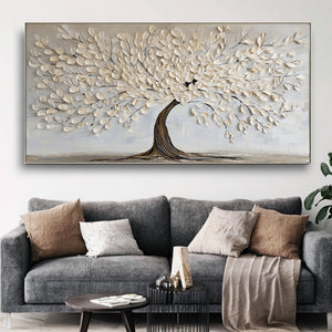 Minimalist White Tree Study | VelraArt #CZ 015