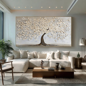 Minimalist White Tree Study | VelraArt #CZ 015