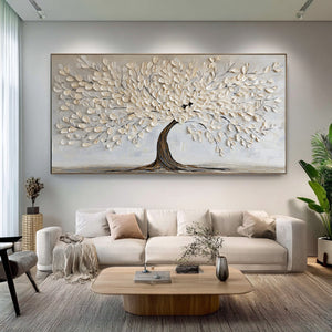 Minimalist White Tree Study | VelraArt #CZ 015