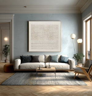 Large Contemporary Textured Oil Painting Hand Painted Canvas Wall Art for Luxury Living Room Decor